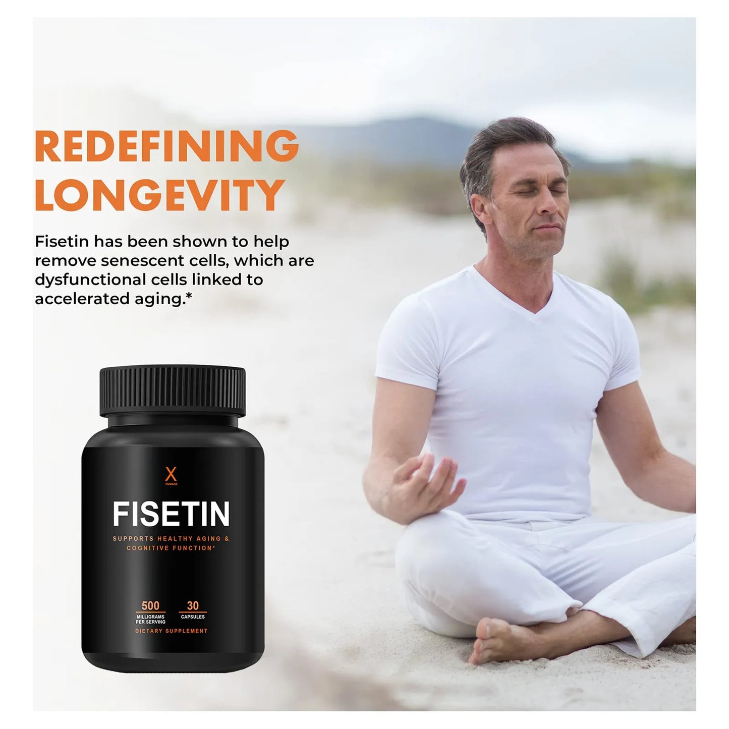 Fisetina 500mg 98 Pura Activador Senolitico Antienvejecimiento Y Salud Cerebral