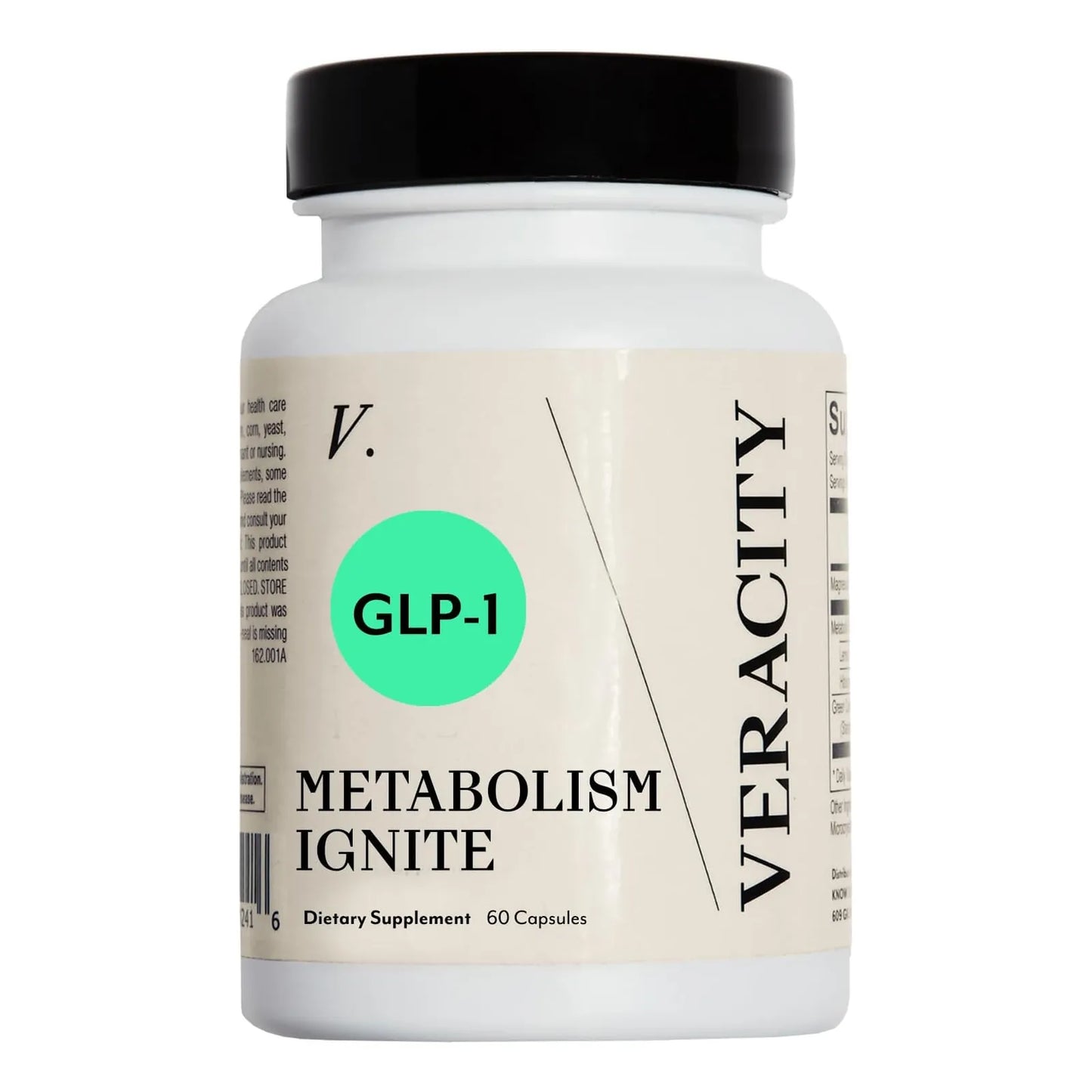 Veracity Metabolism Ignite Suplemento Natural GLP 1 Controla Hambre Quema Grasa