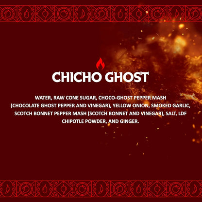 Salsa Picante Medio Calor Chiles Chipotle Pimientos Fantasma Botella 5 Oz