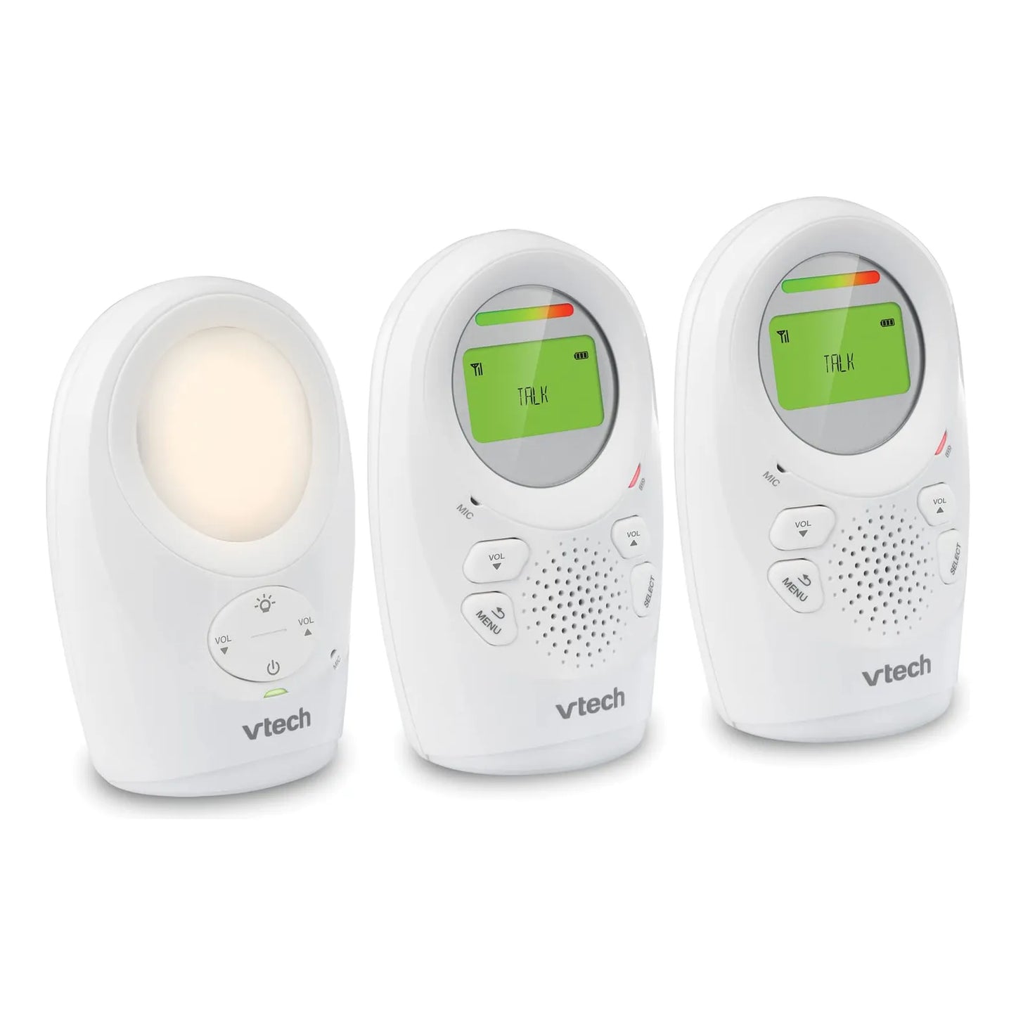 Monitor De Audio Digital Para Bebes Con Rango Mejorado Y Luz Nocturna