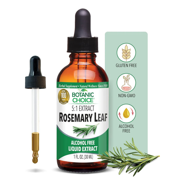 Extracto Liquido De Hoja De Romero Sin Alcohol Gotas Accion Rapida 1 Onza
