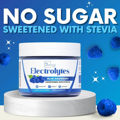 Polvo De Electrolitos Frambuesa Azul Zero Sugar Hidratacion Refrescante Somos Importaciones Gold