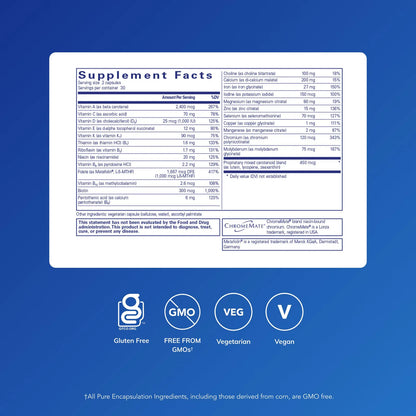 Complejo Multivitamínico Minerales Esenciales Para Mujeres Womens Nutrients 60 Cápsulas
