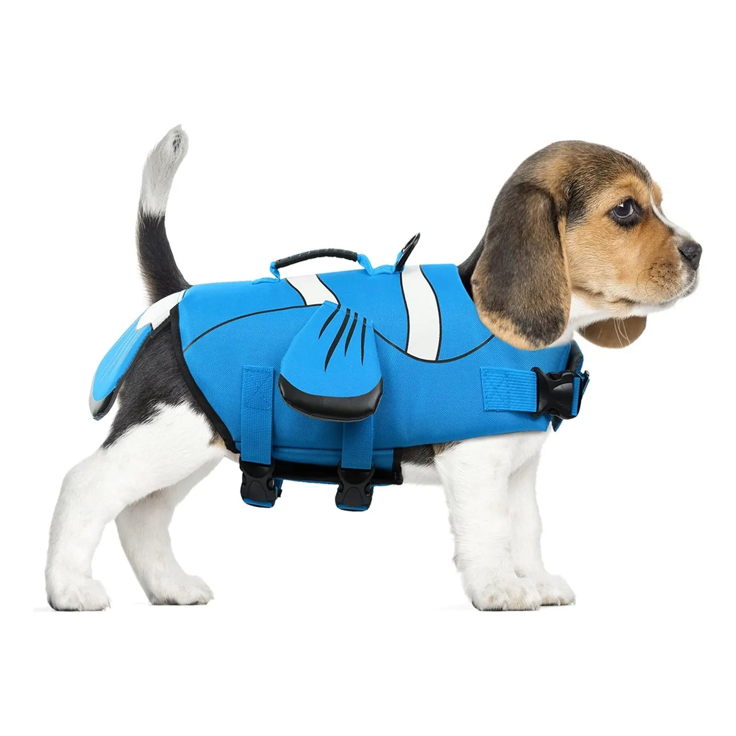 Chaleco Salvavidas Para Perros Ajustable Alta Visibilidad Flotacion Superior