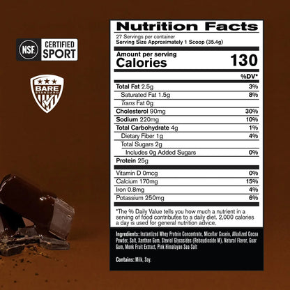 Proteína De Suero En Polvo 25g Sabor Delicioso Baja En Carbohidratos