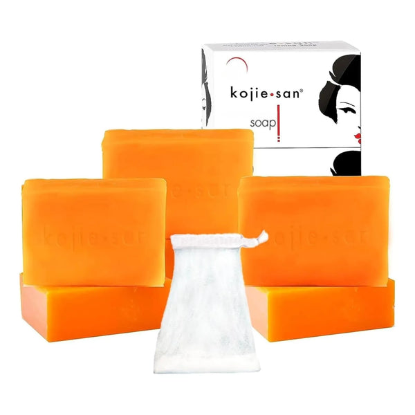 Jabon Iluminador Con Acido Kojico Y Aceite Coco X6 27g Reduce Manchas Oscuras