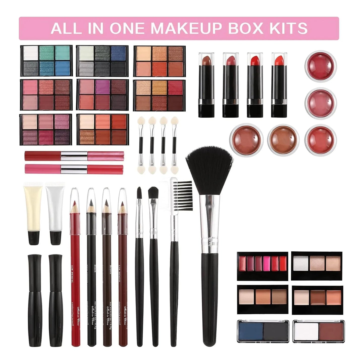 Kit De Maquillaje Completo 106 Piezas Profesional Para Adolescentes