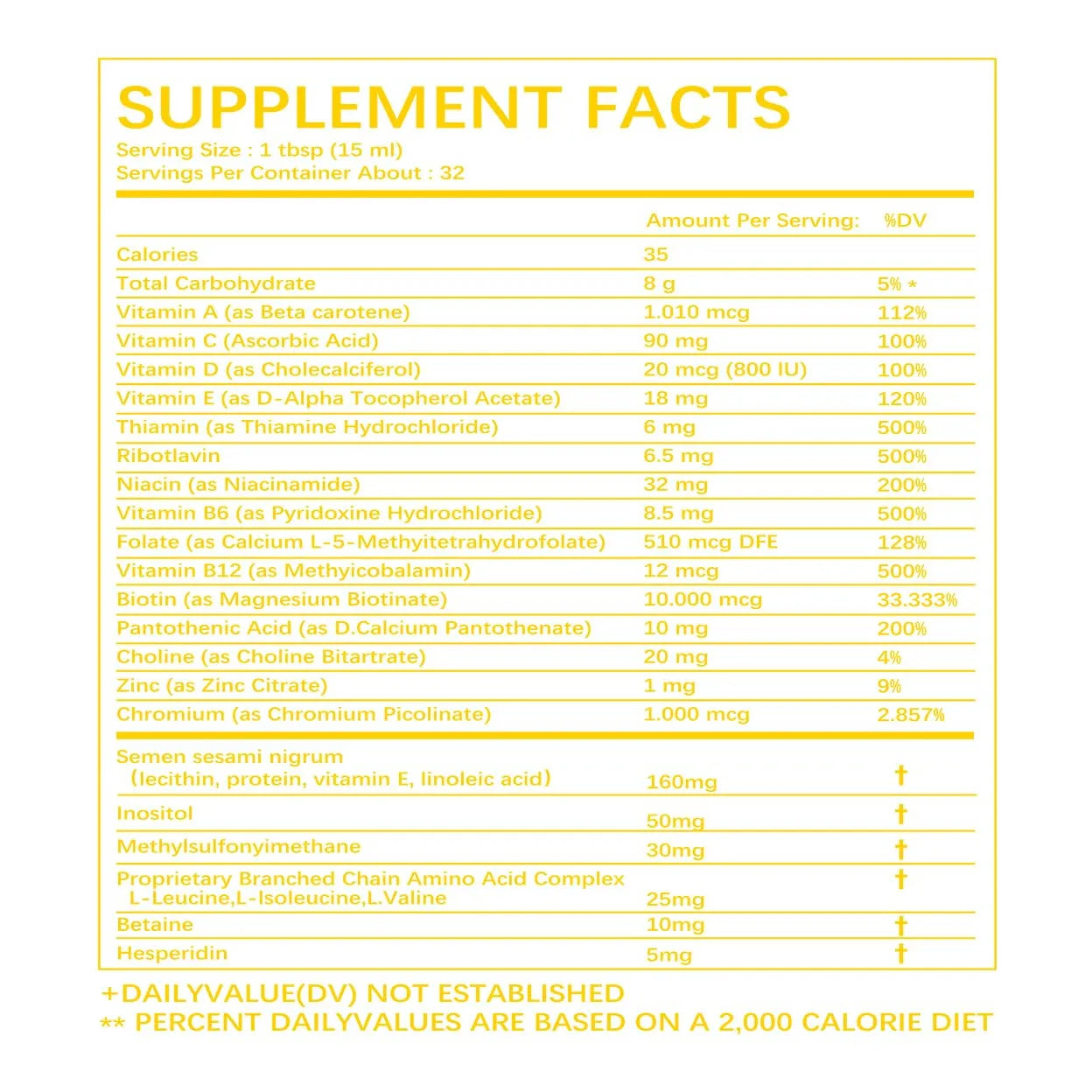 Multivitaminico Liquido Completo Crecimiento Cabello Piel Radiante Energia