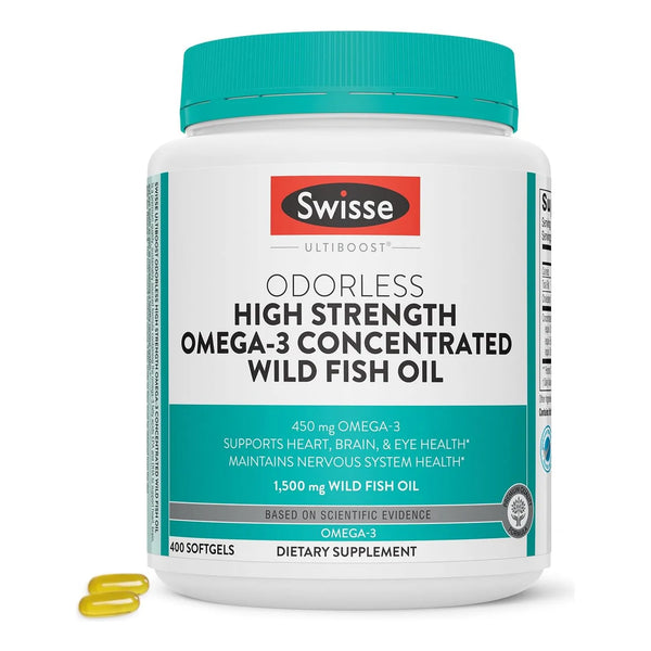 Aceite De Pescado Salvaje Omega 3 Epa Dha 1500 Mg 400 Capsulas Salud Cerebral Y Cardiovascular