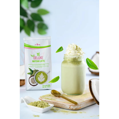 Té Matcha Latte Ceremonial Con Crema De Coco Y Avena En Polvo 20 Porciones Energía Natural