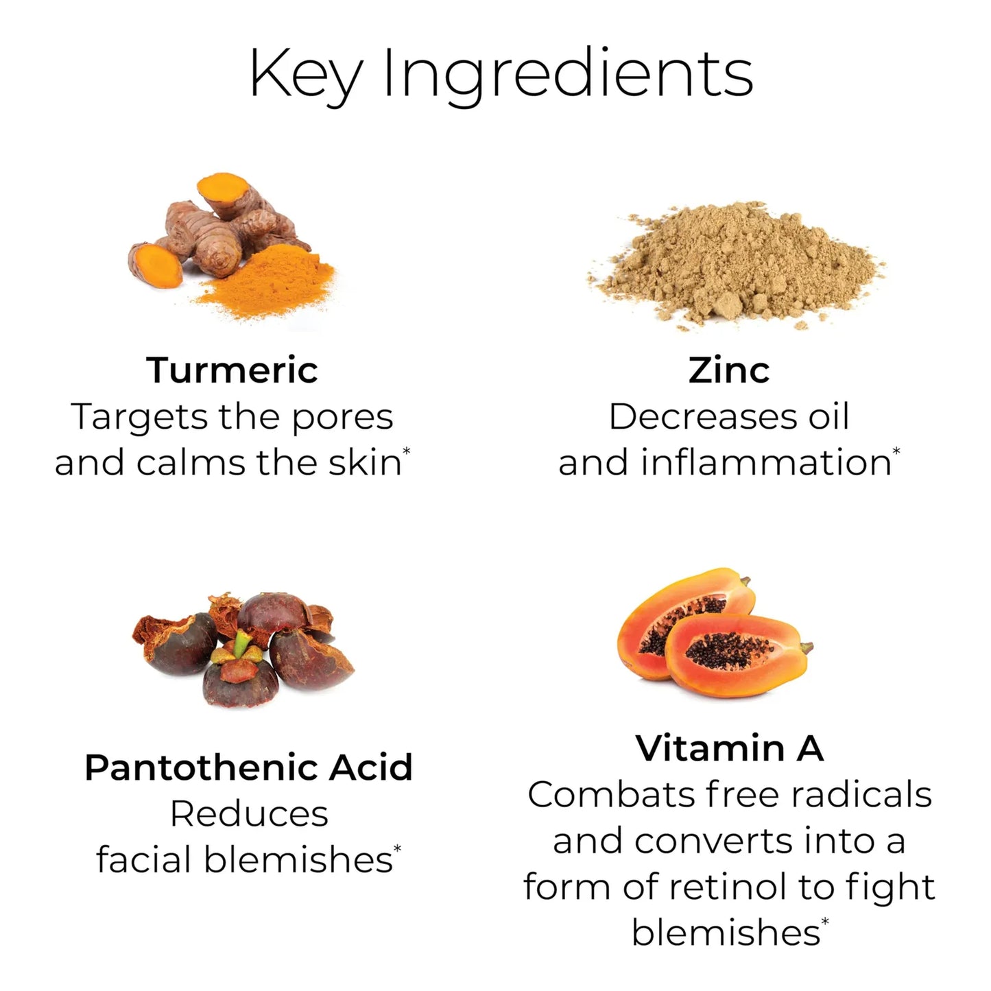 SkinCapsule Clear+ Suplemento Vegano Para Acné Con Vitamina A Y Cúrcuma