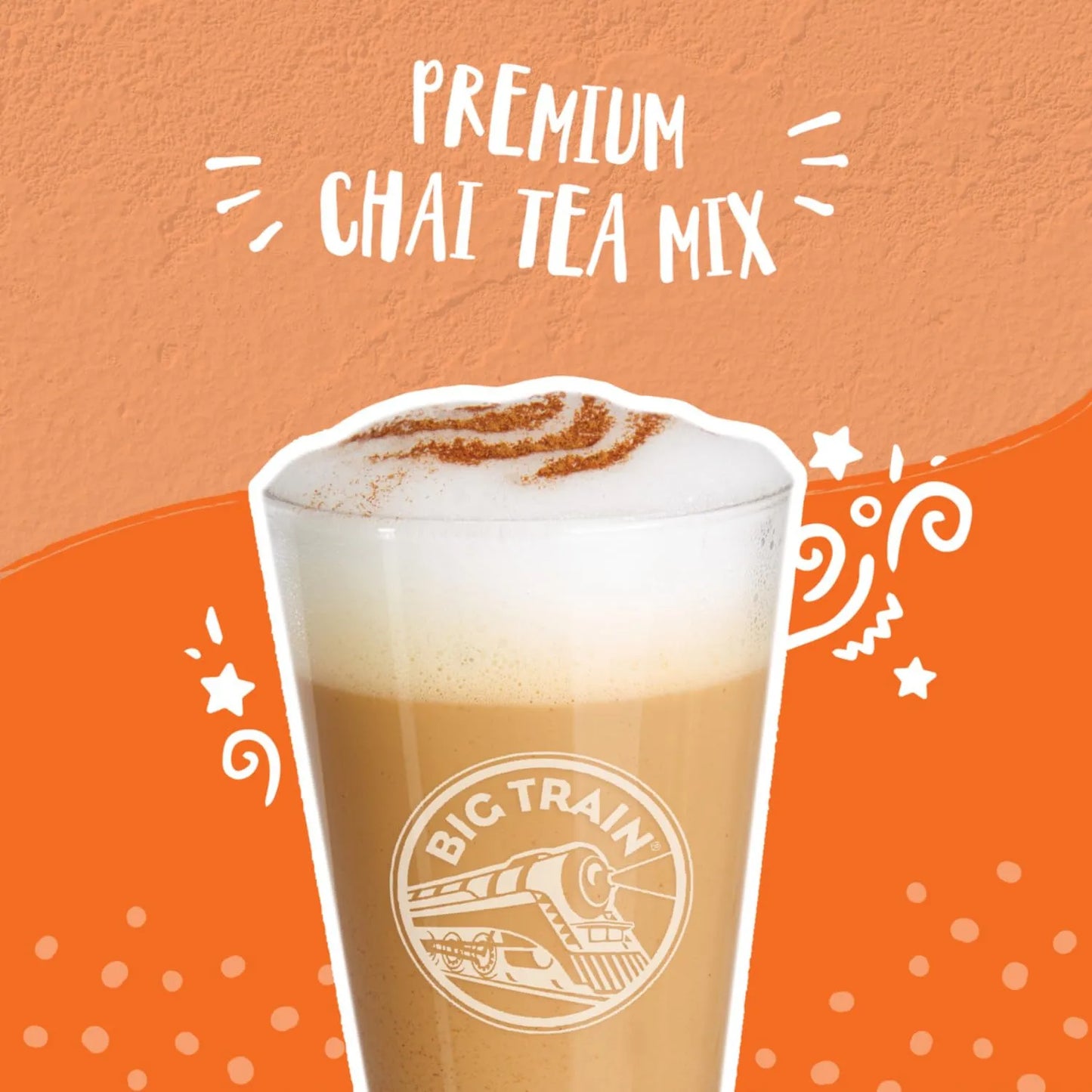 Té Chai Mezcla Bebida Latte Big Train Frambuesa Chai 3.5 Lb Delicioso Y Versátil