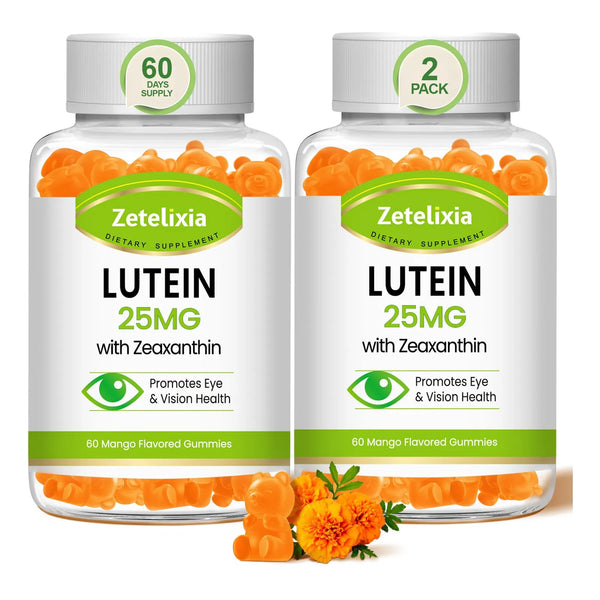 Gomitas De Luteína 25 Mg Vitaminas Salud Ocular Adultos Sin Azúcar