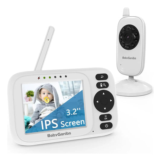 Monitor De Bebé Portátil Con Cámara Audio Pantalla Ips 3.2 P