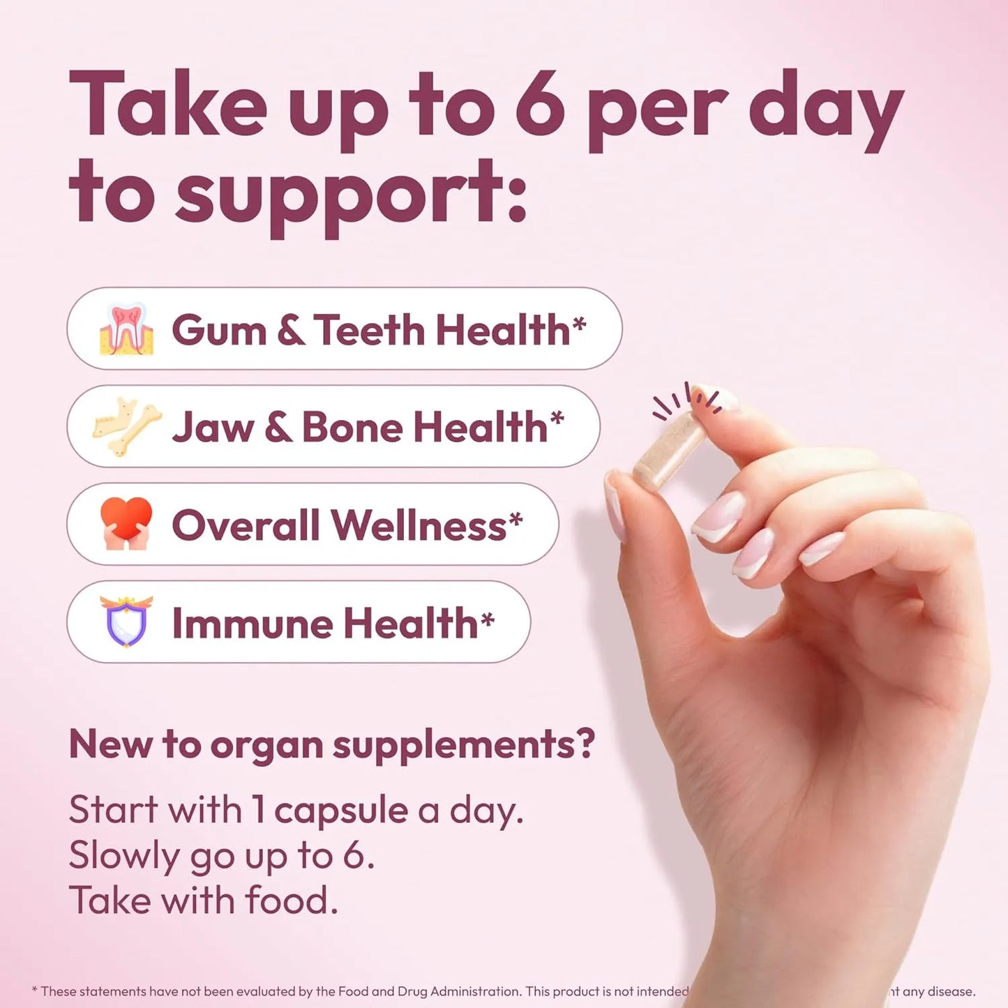 Gum Restore Suplemento Dental Vitaminas Para Encías Fuertes Y Dientes Sanos