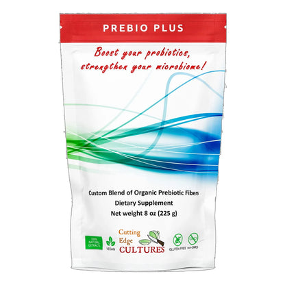 Prebio Plus Polvo Fibra Prebiótica Orgánica Mezcla Personalizada Suplemento Dietético 8 Oz