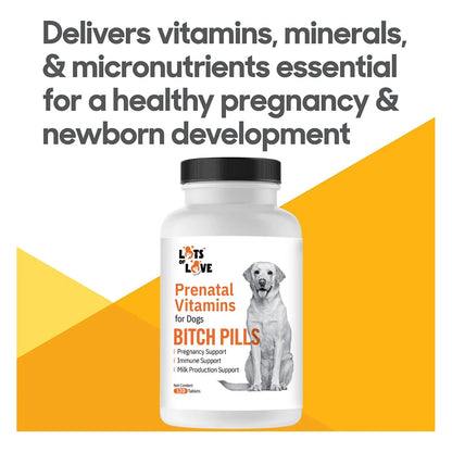 Vitaminas Prenatales Para Perros 120 Tabletas Apoyo Nutricional Embarazo Y Lactancia