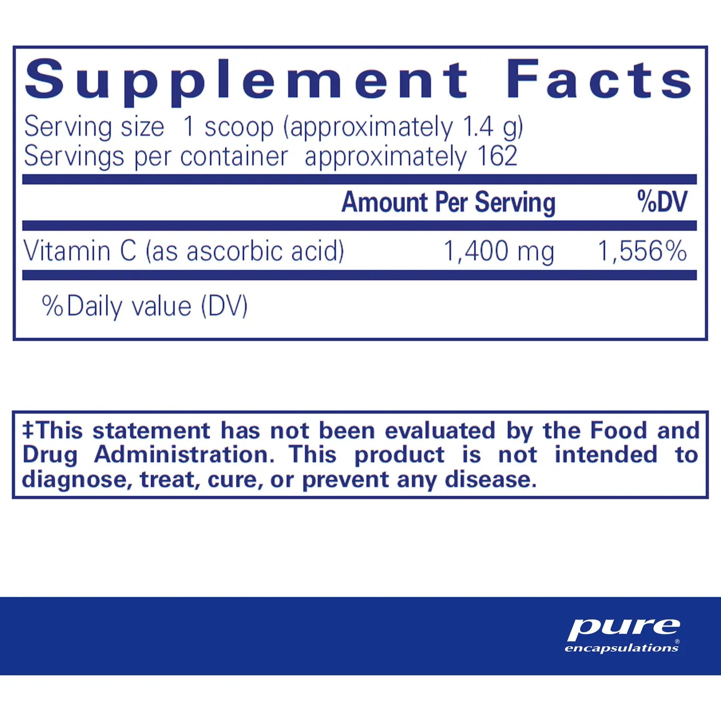 Polvo De Acido Ascorbico Hipoalergenico Vitamina C Antioxidante 8 Onzas