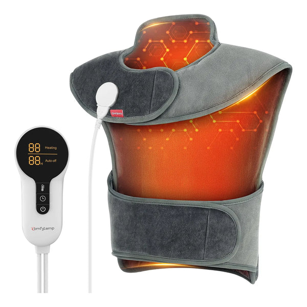 Almohadilla Térmica Infrarrojos Lejanos Para Cuello Y Hombros Alivio Dolor Profundo