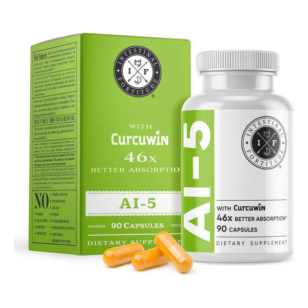 Capsulas Digestivas Con Curcuwin Curcuma Boswellia Jengibre Té Verde EGCG Apoyo Intestinal
