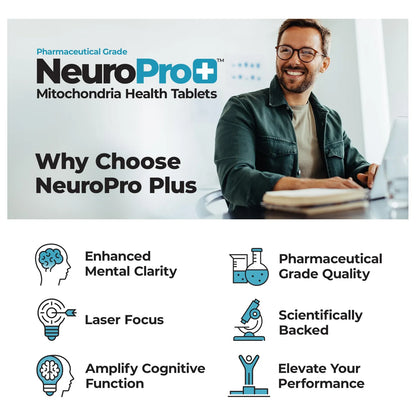 Tabletas NeuroPro+ Con Azul De Metileno Y Vitamina C 60 Unidades Soporte Cognitivo Y Memoria