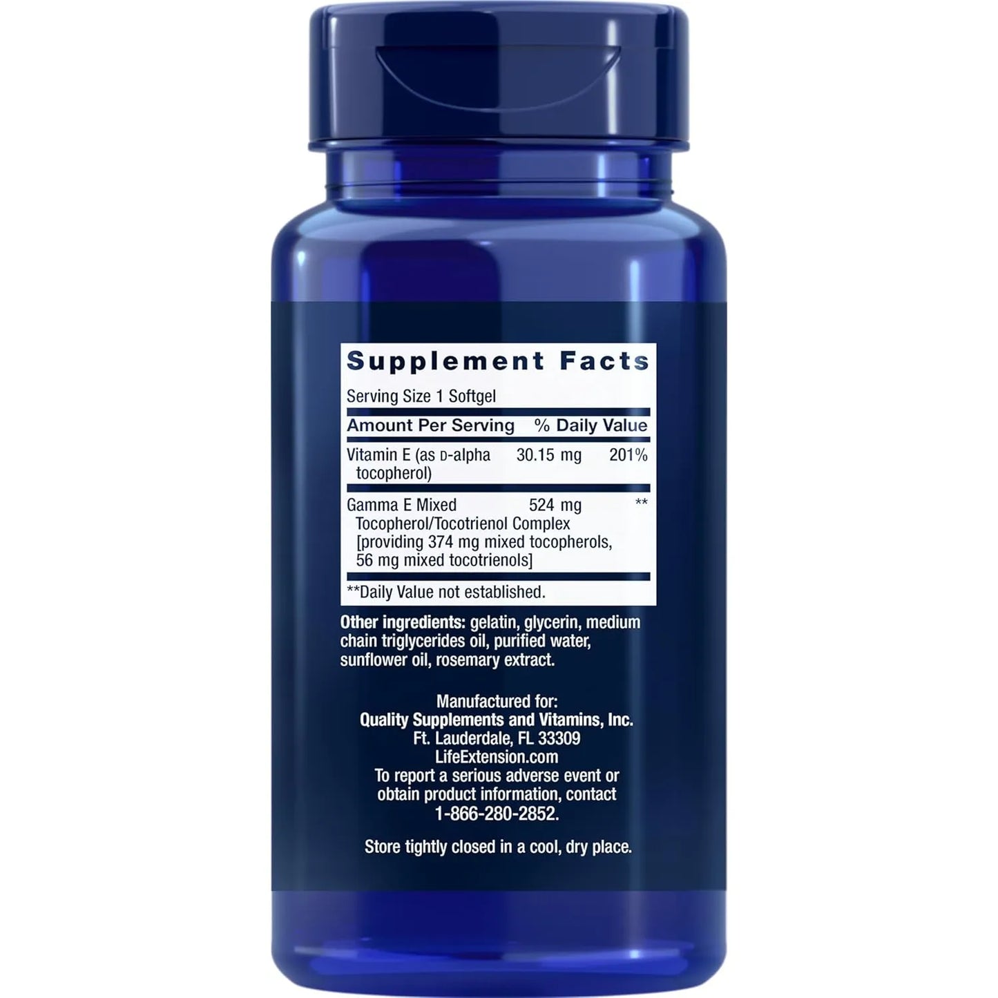 Life Extension Gamma E Mixtos Tocoferoles Tocotrienoles 60 Capsulas Blandas Paquete De 2