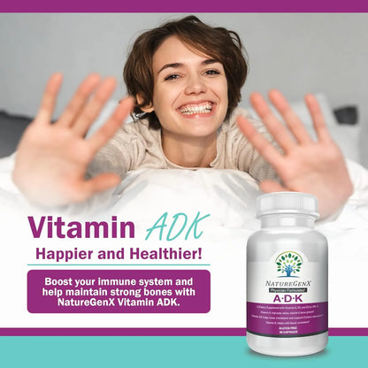 Vitaminas A D3 K2 Salud Ósea 60 Cápsulas Paquete 2 Mejoradas
