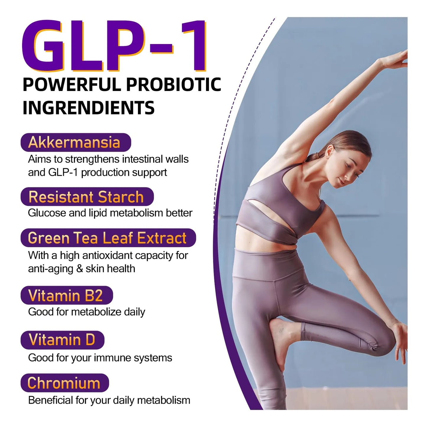 Probiotic 300 Mil Millones AFU Akkermansia Muciniphila Para Digestión Y GLP-1