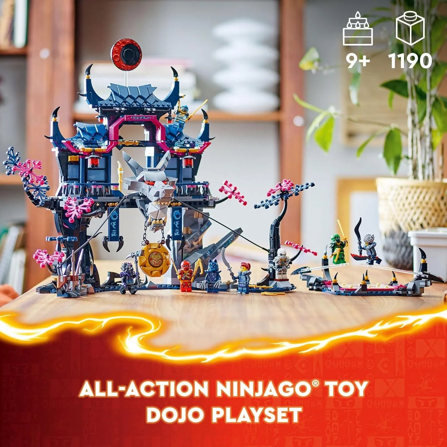 Máscara De Lobo Lego Ninjago Con 8 Figuras Juego De Acción Y Construcción