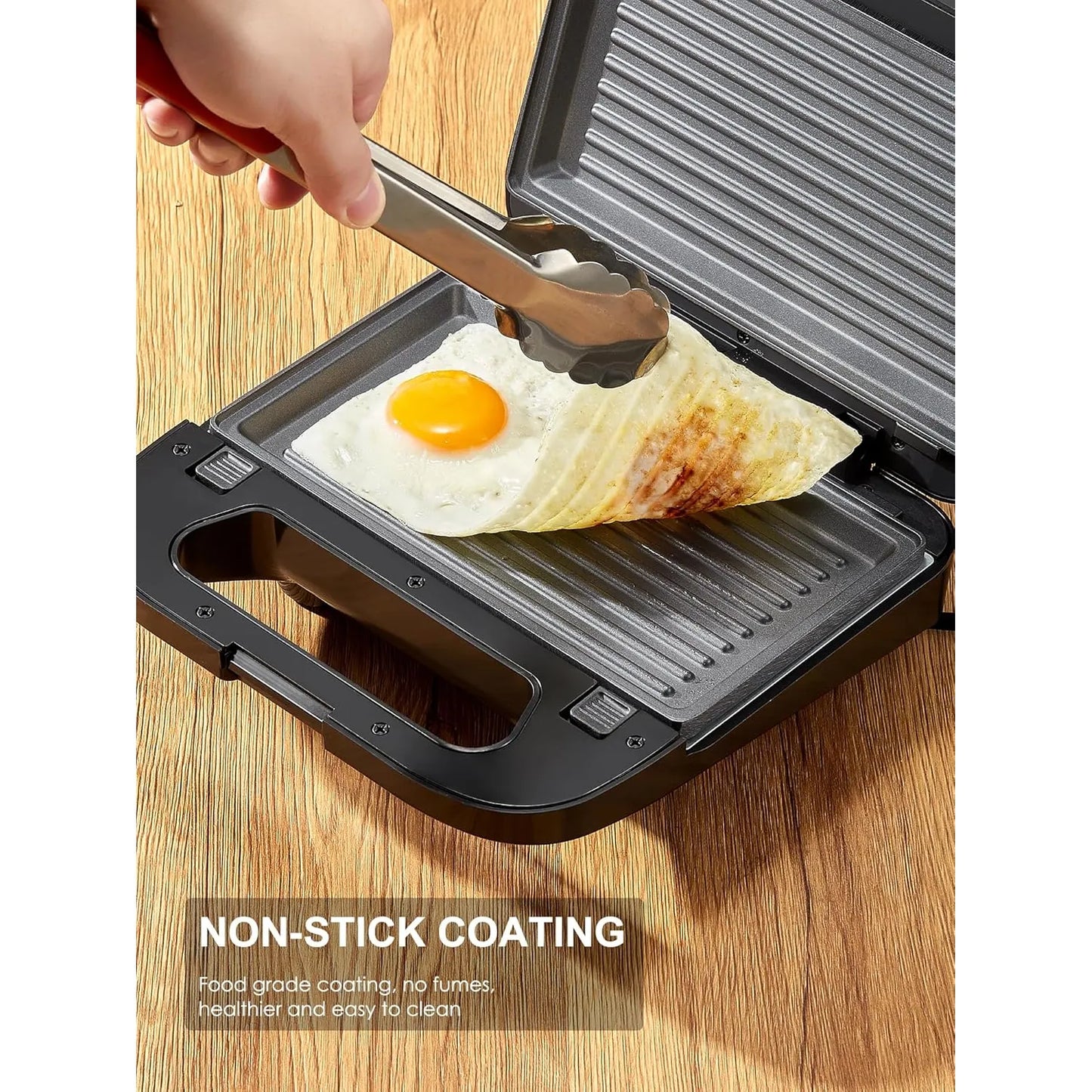Juego De Gofres Multifuncional 3 En 1 Parrilla Y Sandwich Antiadherente