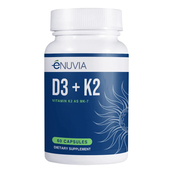 Vitamina D3 K2 Con Bioperine 60 Cápsulas Huesos Fuertes Y Corazón Sano