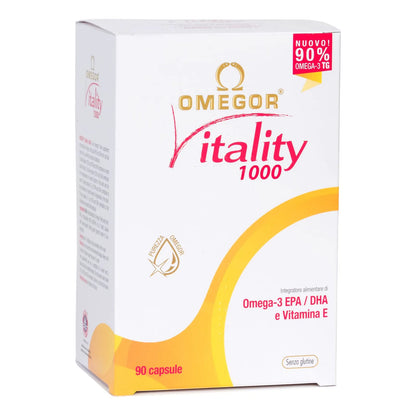 Omegor Cápsulas Aceite Pescado Omega 3 1000 Mg Certificación IFOS Sin Sabor 90 Cápsulas