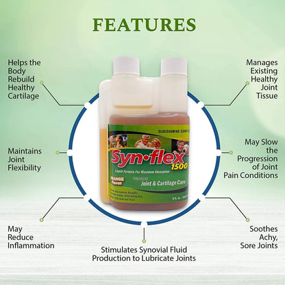 Glucosamina Liquida 1500 Mg Con Condroitina Y Corteza De Sauce Sabor Naranja