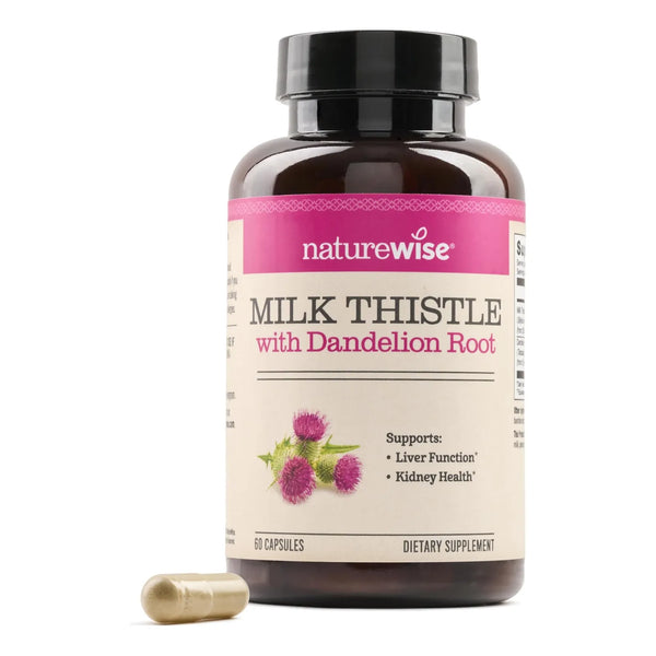 Cardo Mariano Con Raiz De Diente De Leon Silimarina Antioxidante 60 Capsulas Vegano Sin Gluten