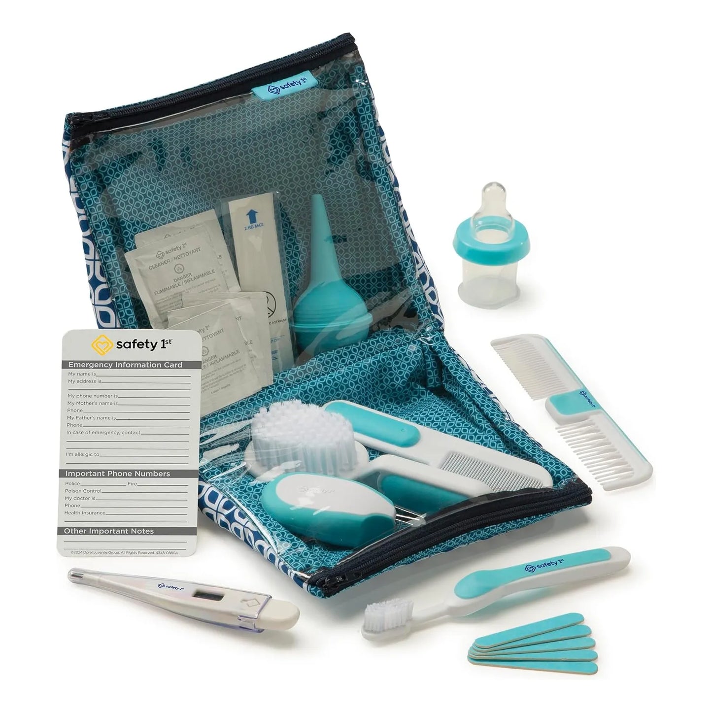 Kit De Cuidado De Bebé Deluxe 25 Piezas Azul Seguridad Y Comodidad