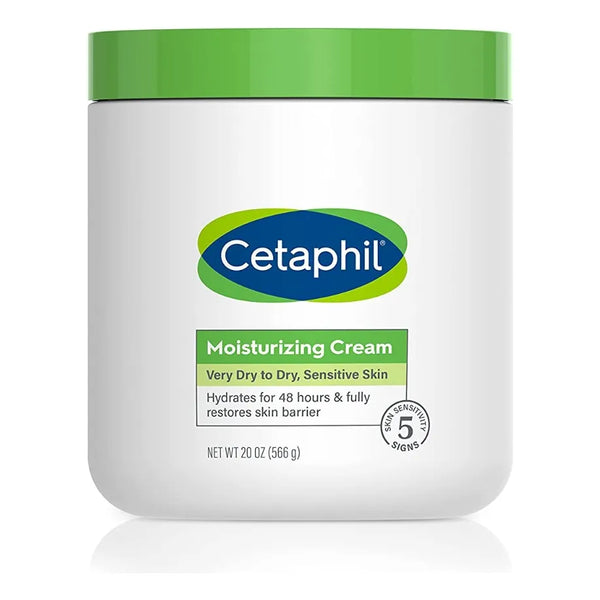Crema Cetaphil Hidratante Piel Muy Seca Sensible 20 Oz Hidratacion Profunda 48 Horas Sin Fragancia
