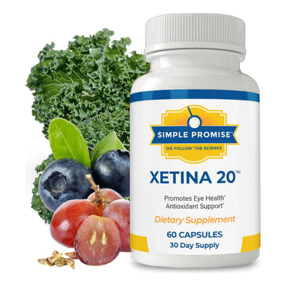 Simple Promise Xetina 20 Suplemento De Luteína Y Zeaxantina Para Salud Ocular 60 Cápsulas