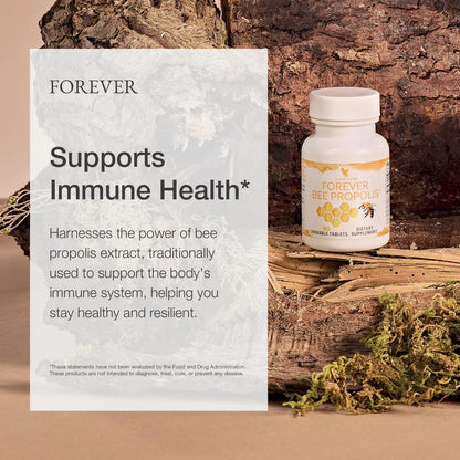 Tabletas Masticables Propóleo Abeja Apoyo Inmunológico 60 Tabletas Forever Living