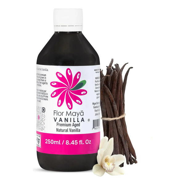 Extracto De Vainilla Natural Envejecido Premium 8.45 Onzas Para Repostería Y Cocina Gourmet