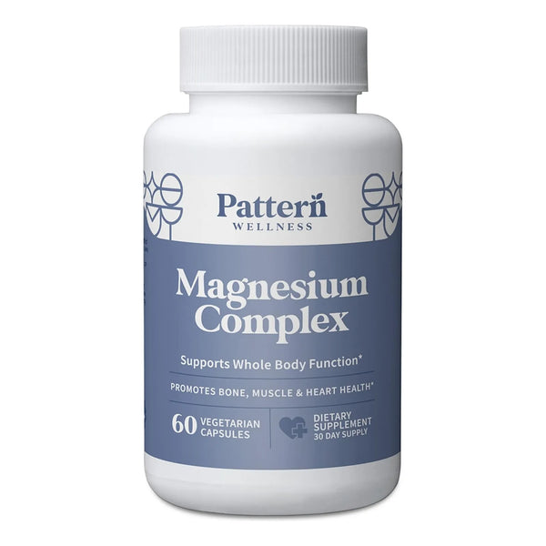 Complejo De Magnesio Para Sueño Natural Salud Osea Y Muscular 60 Capsulas Veganas