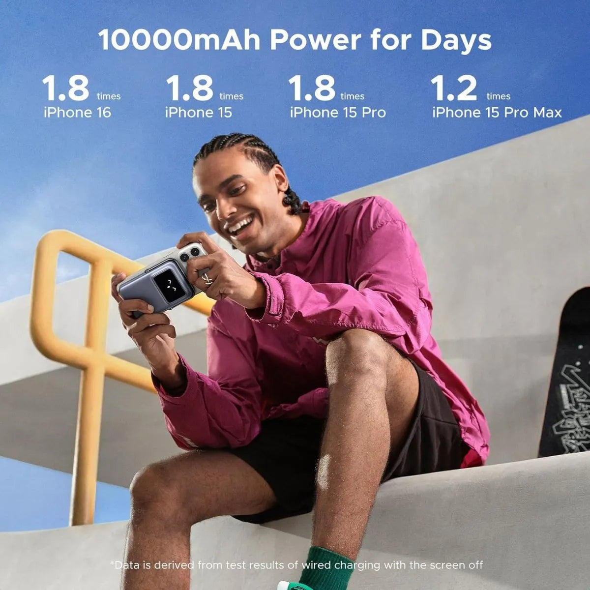 Ugreen Cargador Inalámbrico 5000mah Con Soporte Y Display - Imagen 8