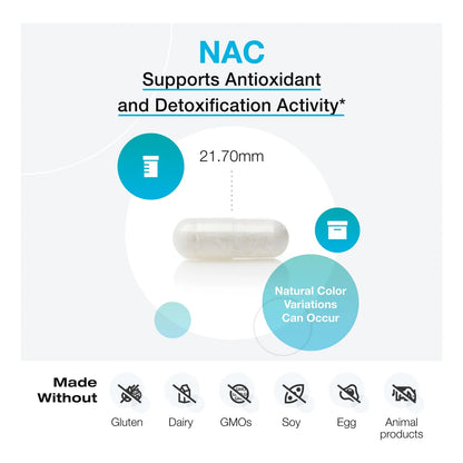 NAC N Acetilcisteina 600 Mg Suplemento Antioxidante Cardiovascular Y Hepatico
