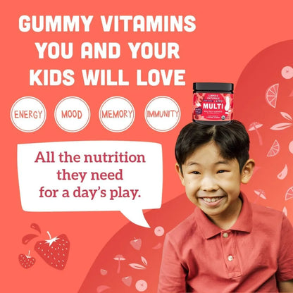 Llama Naturals Gomitas Multivitamínicas Para Niños Veganas Con Fruta Real
