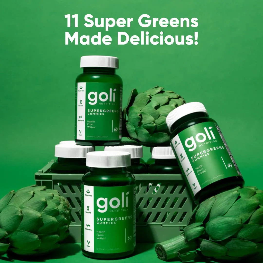 Gomitas Supergreens Vitaminas Minerales 300 Unidades Vegano Sin Gluten