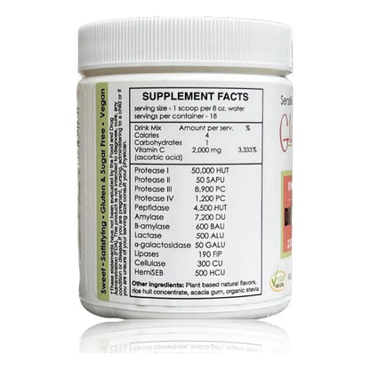 Digestive Aid Kiwi Fresa 2000 Mg Vitamina C Enzimas Digestivas Veganas Para Indigestion Y Reparacion Intestinal