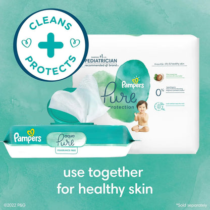 Toallitas Pampers Aqua Pure 896 Unidades Hipoalergénicas Sin Perfume
