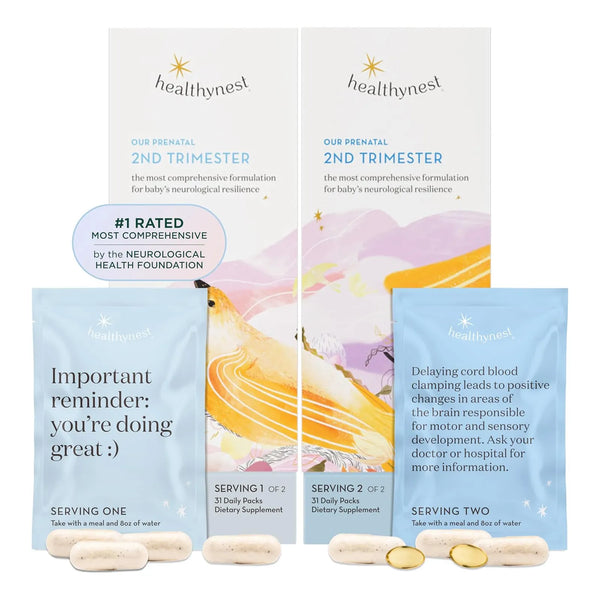 Vitamina Prenatal Segundo Trimestre HealthyNest Desarrollo Cerebral Fetal