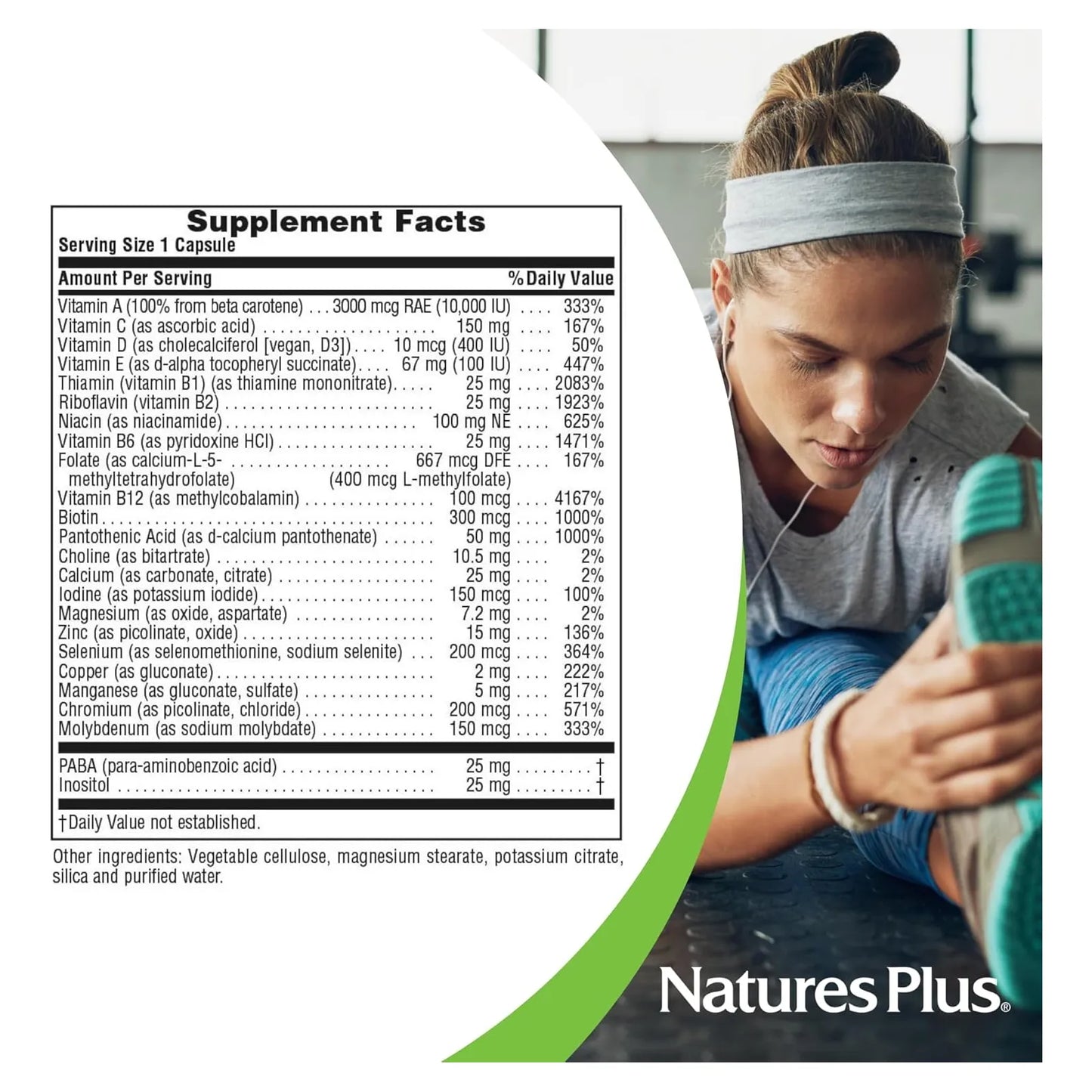 Multivitaminico Ultra One Energia Natural 60 Capsulas Suplemento Diario Sin Gluten