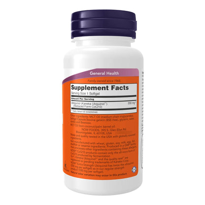 Ubiquinol 200 Mg Alta Biodisponibilidad Forma Activa De Coq10 60 Cápsulas Blandas