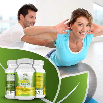 Capsulas Omega 3 Vegano De Liberacion Prolongada Con DHA Y EPA